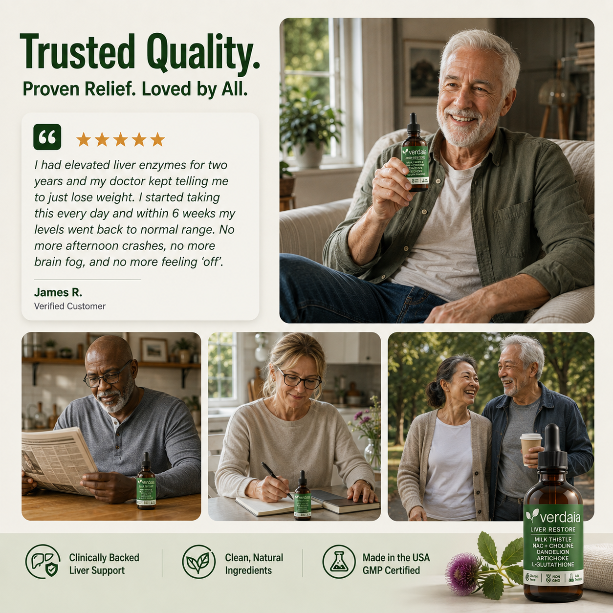 Multiple bottles of Verdaia Liver Restore
